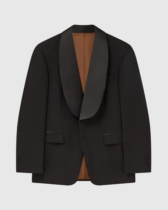 Custom Made Black Barathea Dinner Suit cut with Piacenza Cloth - June.25.F16