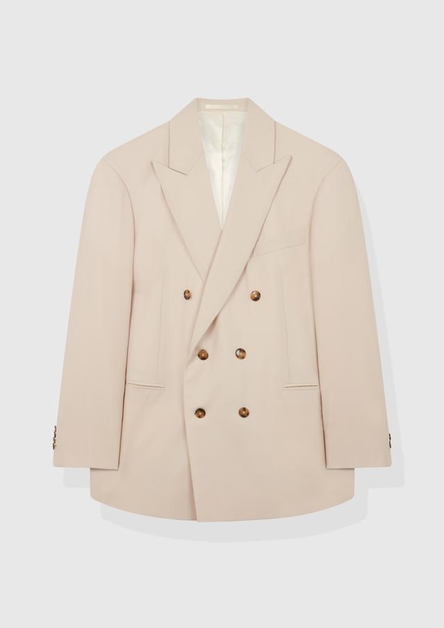 Custom Made Stone Tropical Wool by Huddersfield July.25.f19